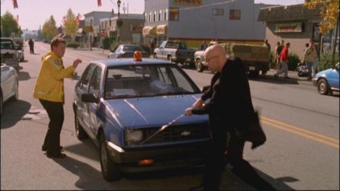Lex Luthor: waging a one-man war against compact cars.